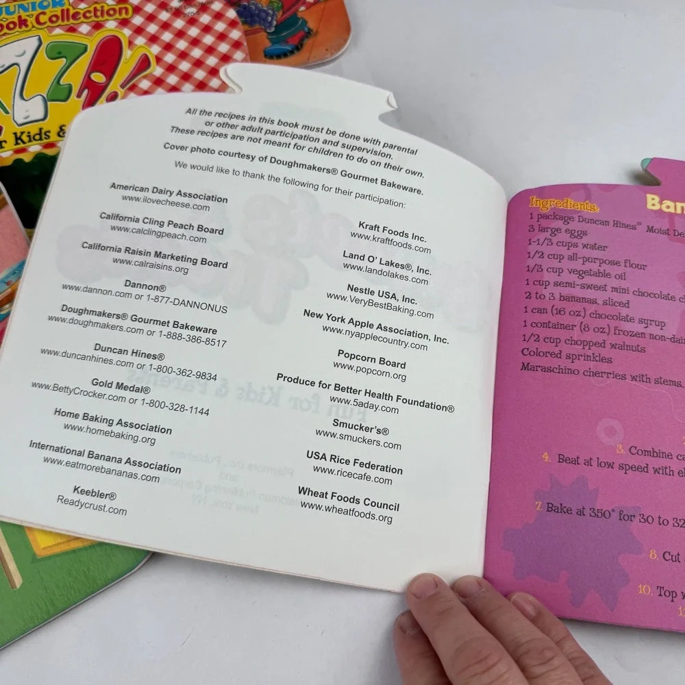 Junior Cookbook Collection Books Complete Set Lot of 7 Snacks Pizza & More